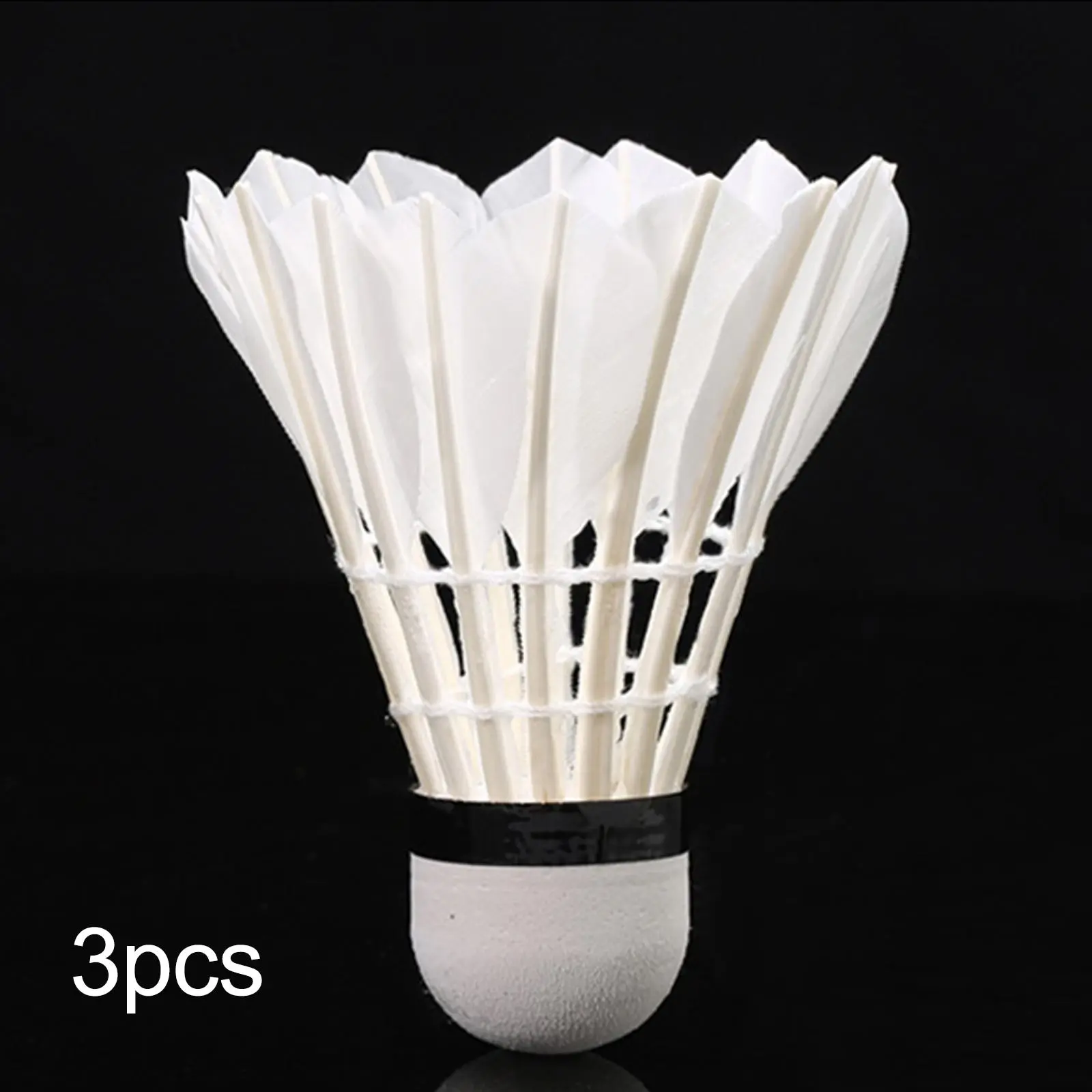 3x Badminton Shuttlecocks Professional White High Speed Duck Feather Badminton Ball for Game Training Sport Practice Youth 3x Badminton Shuttlecocks Professional White High Speed Duck Feather Badminton Ball for Game Training Sport Practice Youth