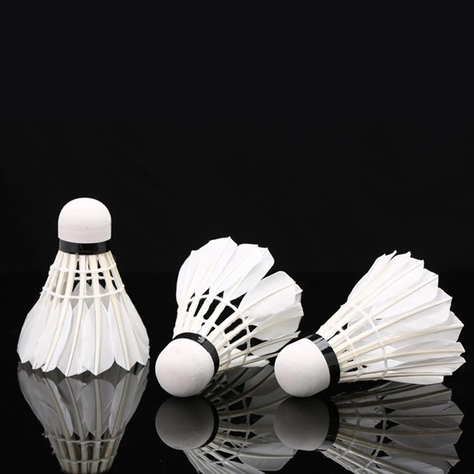 3x Badminton Shuttlecocks Professional White High Speed Duck Feather Badminton Ball for Game Training Sport Practice Youth 3x Badminton Shuttlecocks Professional White High Speed Duck Feather Badminton Ball for Game Training Sport Practice Youth
