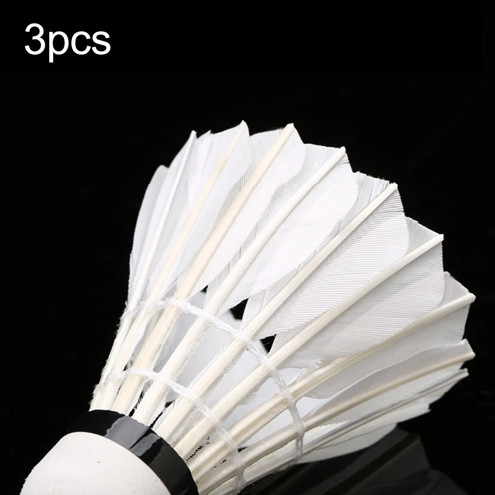 3x Badminton Shuttlecocks Professional White High Speed Duck Feather Badminton Ball for Game Training Sport Practice Youth 3x Badminton Shuttlecocks Professional White High Speed Duck Feather Badminton Ball for Game Training Sport Practice Youth