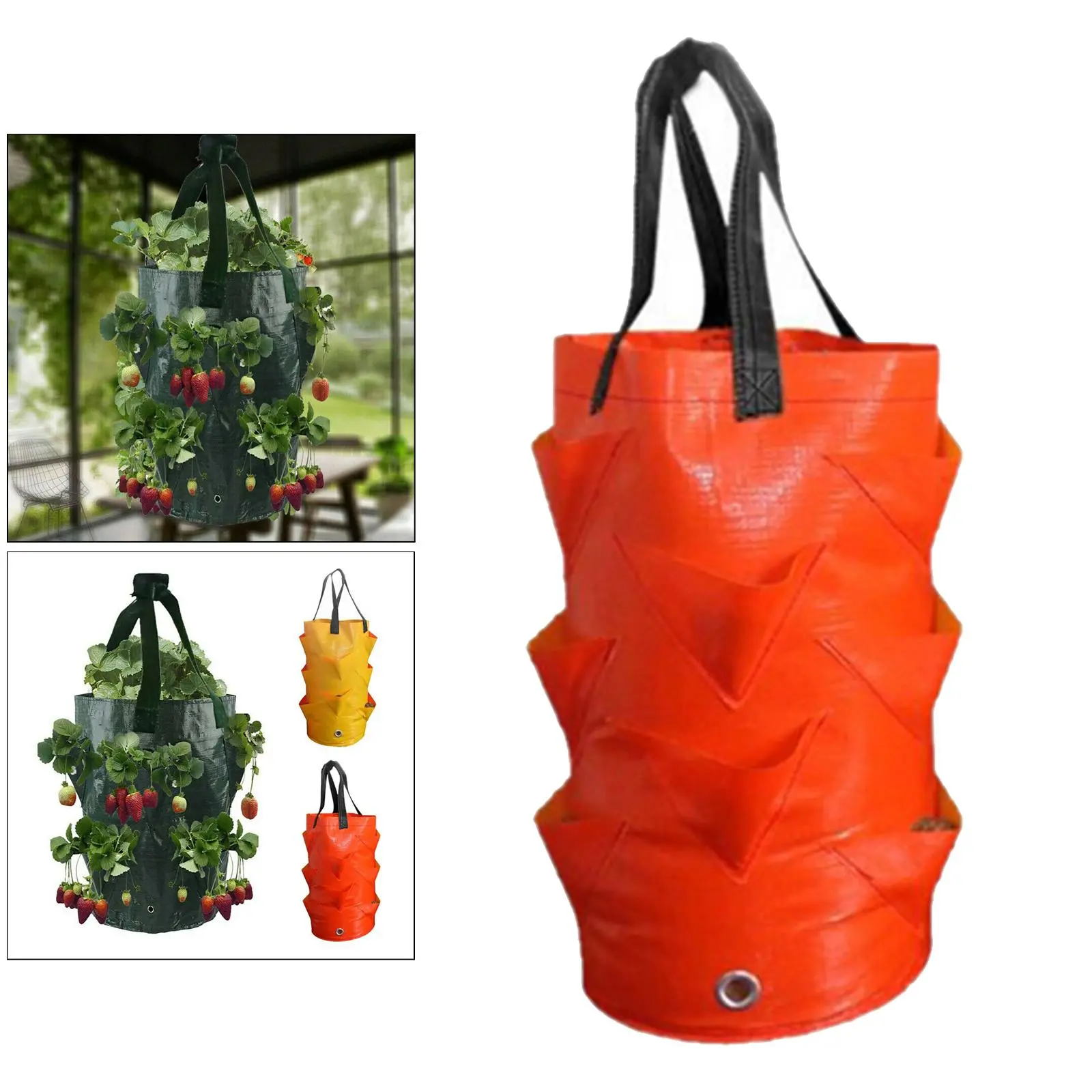Potato Bags Planter Gardening Breathable Strawberry Planter Vegetable Planting Pouch with Handles Potato Bags Planter Gardening Breathable Strawberry Planter Vegetable Planting Pouch with Handles