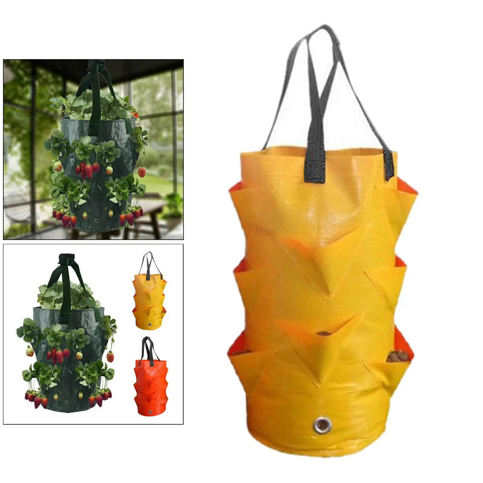 Potato Bags Planter Gardening Breathable Strawberry Planter Vegetable Planting Pouch with Handles Potato Bags Planter Gardening Breathable Strawberry Planter Vegetable Planting Pouch with Handles