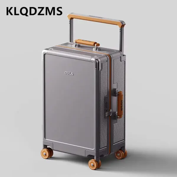 KLQDZMS 24"26Inch Women's Luggage 20" PC Boarding Box USB Charging Multi-function Cart Case Cart Type Travel Bag Men's Suitcase - Image 3