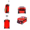 Cartoon Kids Suitcase Boys Can Ride 18" Trolley Box Car Elementary School Backpack with wheels 13" Travel Luggage Boarding Box - Image 4
