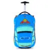 Cartoon Kids Suitcase Boys Can Ride 18" Trolley Box Car Elementary School Backpack with wheels 13" Travel Luggage Boarding Box - Image 8