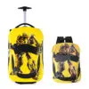 Cartoon Kids Suitcase Boys Can Ride 18" Trolley Box Car Elementary School Backpack with wheels 13" Travel Luggage Boarding Box - Image 11