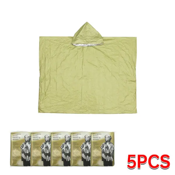 Outdoor Emergency Waterproof Raincoat Multifunctional Waterproof Survival Reflective Clothing Survival Tools Camping Equipment - Image 8