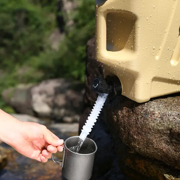 10/12L Outdoor Water Bucket Large-Capacity Portable Camping Water Bag Container with Faucet Driving Water Tank for Picnic Hiking - Image 5