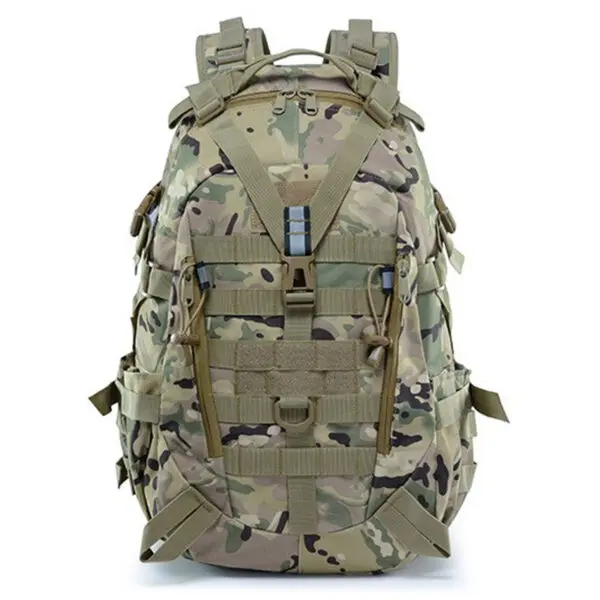 40L Camping Backpack Men's Bag Travel Bags Tactical Molle Climbing Rucksack Hiking Outdoor Reflective Shoulder Fishing Bag - Image 10