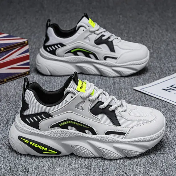 Men Running Shoes Mesh Breathable Outdoor Sports Comfortable Soft Sole Sports Shoes 2025 New Trendy Lace-up Sneakers for Man - Image 7