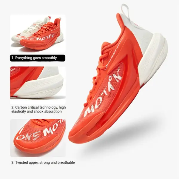 361 Degrees ONE MOTION 2.0 Men Basketball Shoes New Breathable Shock-Absorbing Non-slip Wear-resistant Male Sneakers 672511101 - Image 2