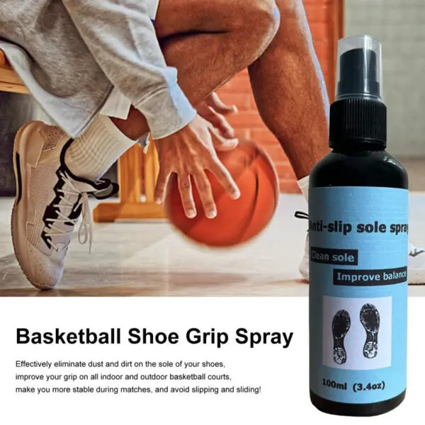 Non Slip Spray For Shoes 100ml Anti-Slip Sole Spray Spray For Basketball Shoes Shoe Sole Protector Improves Traction Cleans & - Image 3