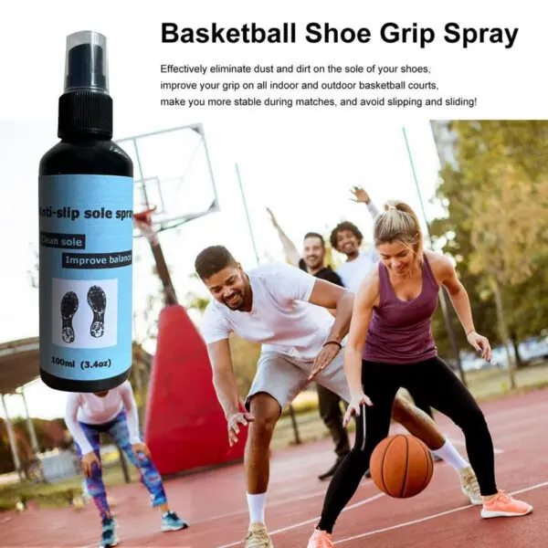 Non Slip Spray For Shoes 100ml Anti-Slip Sole Spray Spray For Basketball Shoes Shoe Sole Protector Improves Traction Cleans & - Image 4