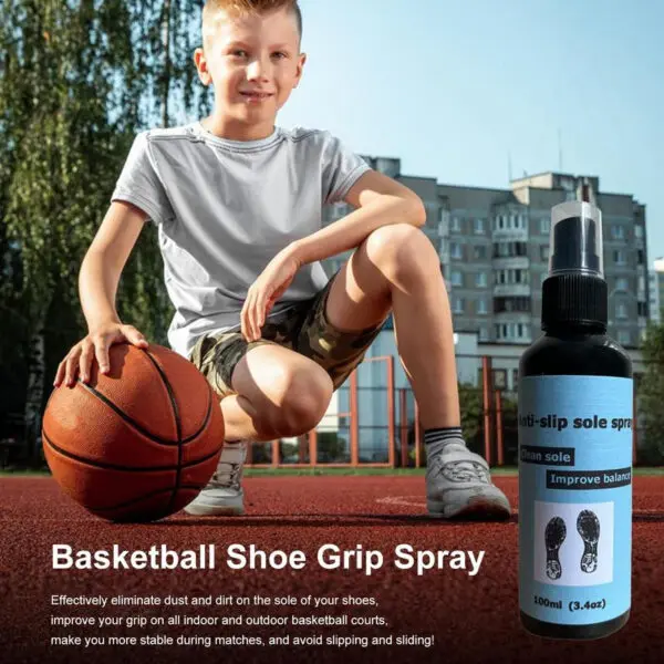 Non Slip Spray For Shoes 100ml Anti-Slip Sole Spray Spray For Basketball Shoes Shoe Sole Protector Improves Traction Cleans & - Image 5