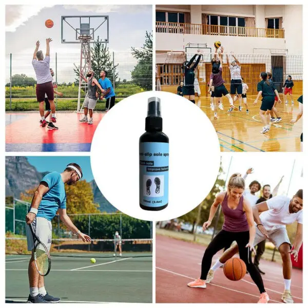 Non Slip Spray For Shoes 100ml Anti-Slip Sole Spray Spray For Basketball Shoes Shoe Sole Protector Improves Traction Cleans & - Image 6