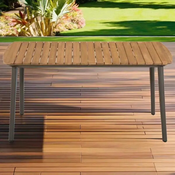 5-Piece Anthracite Poly Rattan Garden Dining Set - Stylish Outdoor Furniture