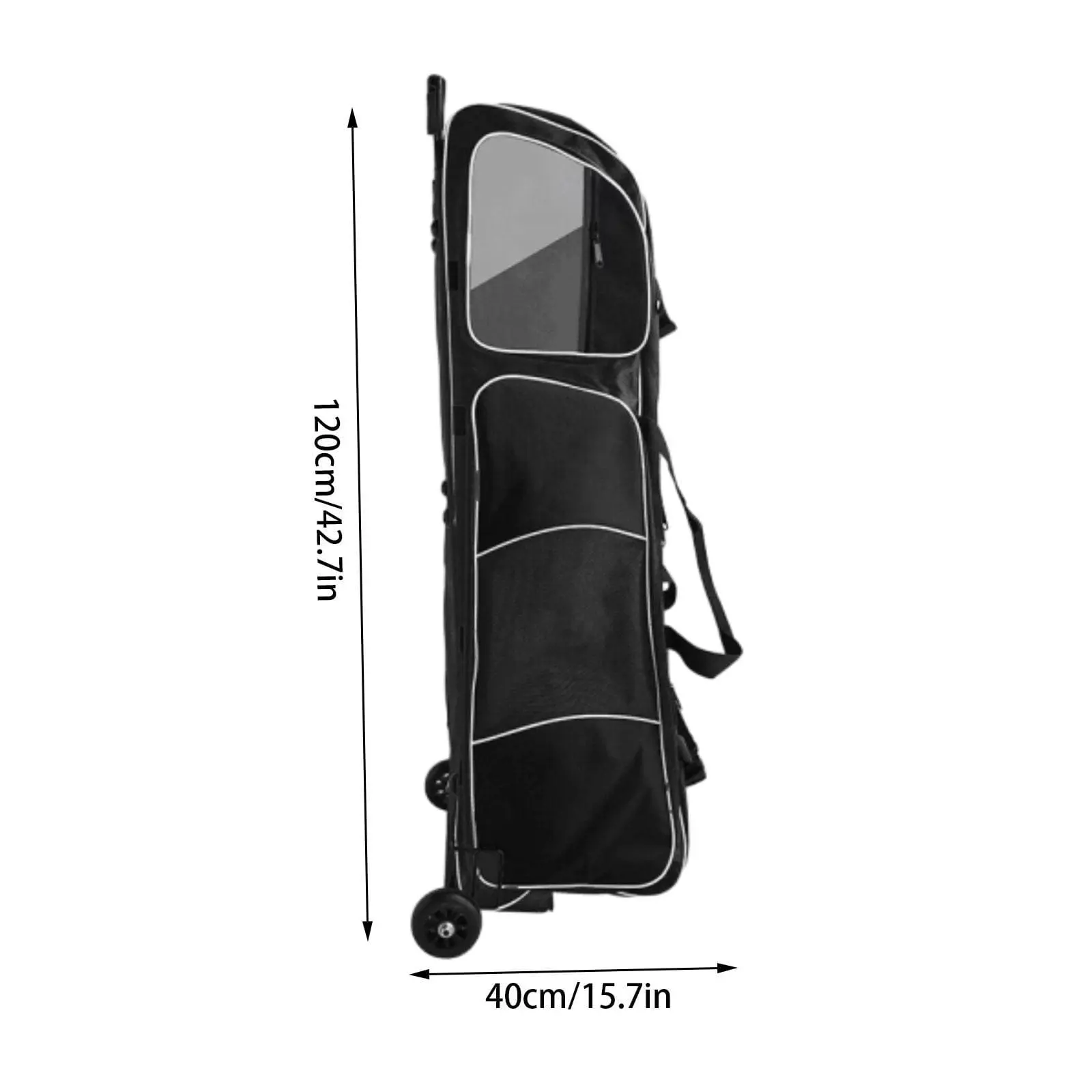 Fencing Bag Roller Travel Bag with Retractable Handle Equipment Holder Trolley