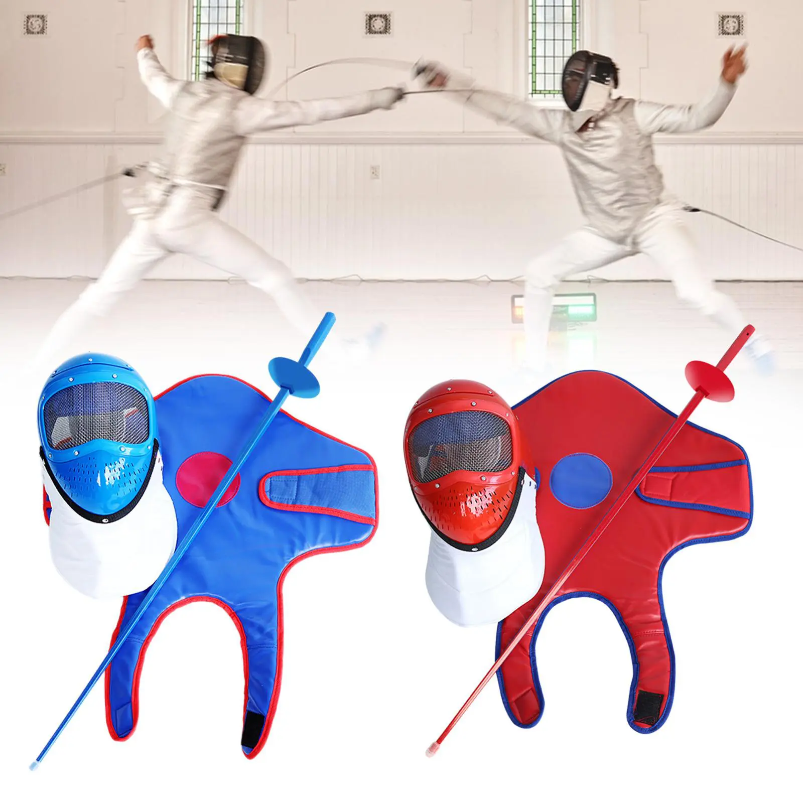 Fencing Sports Mask Breathable Practical Equipment Face Protection Portable Practice Sword Set for Child Beginner Children Kids Fencing Sports Mask Breathable Practical Equipment Face Protection Portable Practice Sword Set for Child Beginner Children Kids