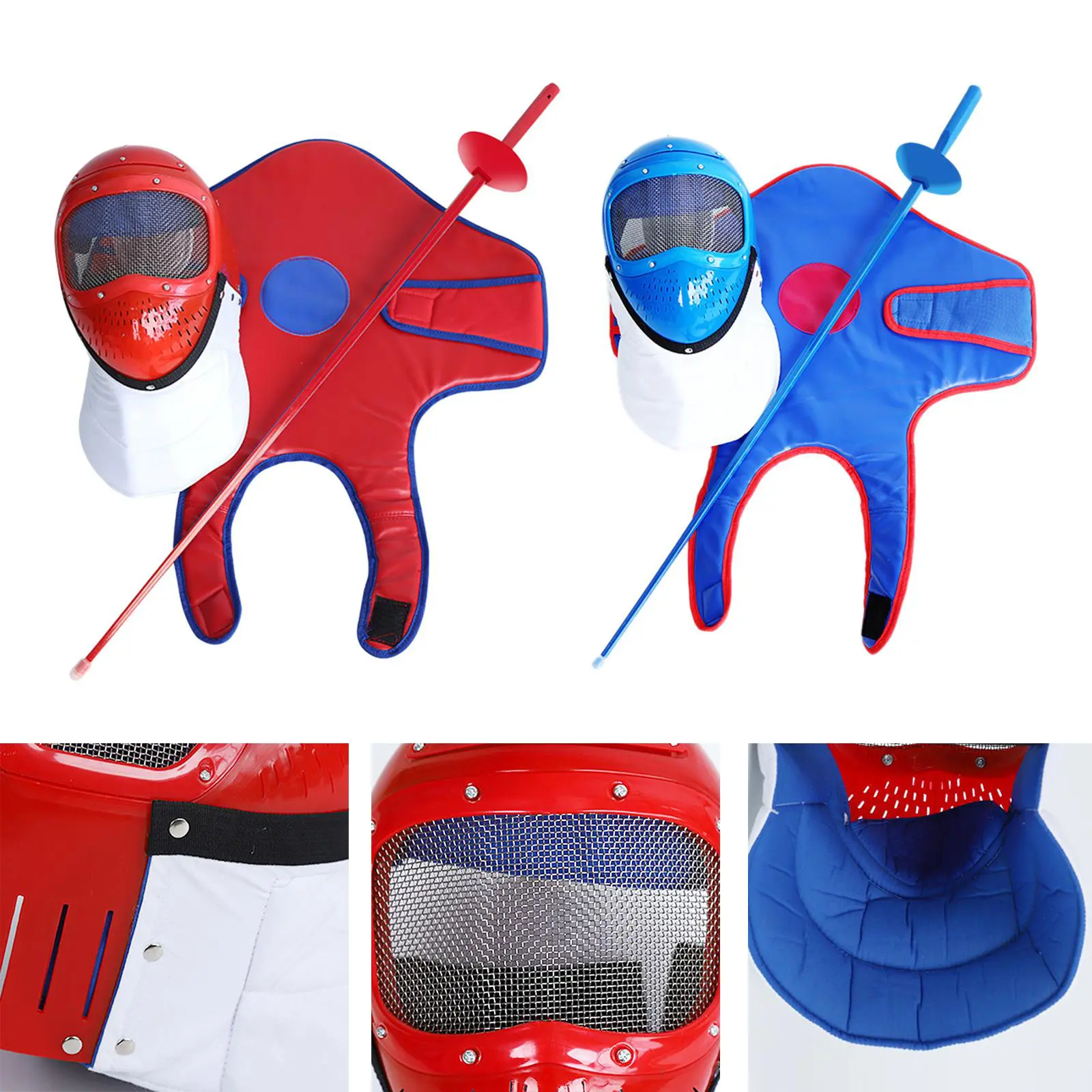 Fencing Sports Mask Breathable Practical Equipment Face Protection Portable Practice Sword Set for Child Beginner Children Kids Fencing Sports Mask Breathable Practical Equipment Face Protection Portable Practice Sword Set for Child Beginner Children Kids
