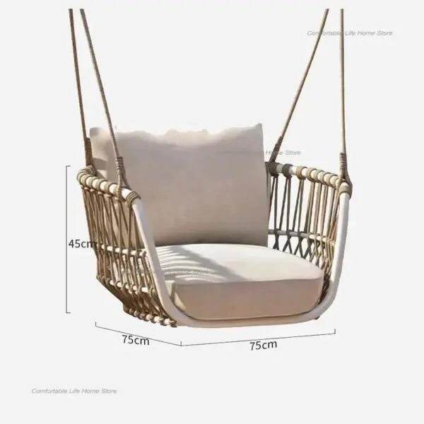 Modern Hammocks Patio Swings Suspended Luxury For Room Sex Patio Swings Hanging Rocking Chair Outdoor Furniture Ayunan. LLPS - Image 5