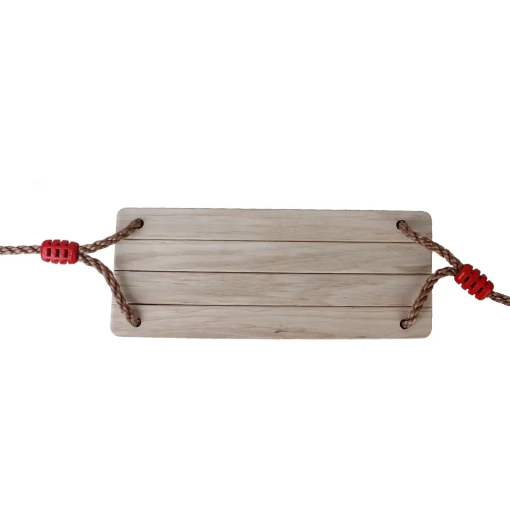 Wood Garden Tree Swing Seat With Rope Children Kid Toy Outside Playground Park