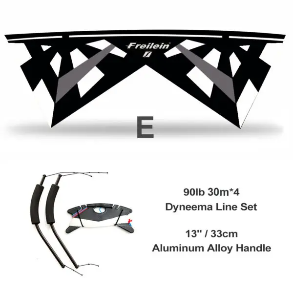 Freilein 2.38m Quad Line Stunt Kite Large Professional Acrobatic Kite PC31 Handle + 4x30mx90lb Dyneema Lines + Bag Kit Available - Image 10