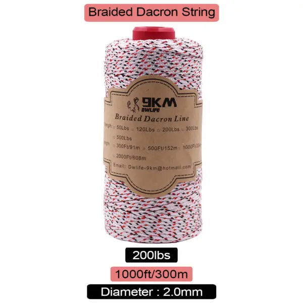 9KM High Strength Kite String 1.0mm~3.0mm Dacron Line 150m~300m for Control 1m~8m Large Kite Flying Backpack Cord Low Stretch - Image 5