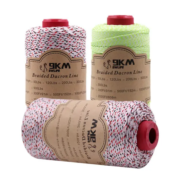 9KM High Strength Kite String 1.0mm~3.0mm Dacron Line 150m~300m for Control 1m~8m Large Kite Flying Backpack Cord Low Stretch