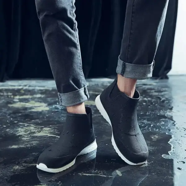 New Fashion Men's Rain Boots Rubber Boots Platform Ankle Boots 2025 Summer Slip on Couples Booties Men Work Shoes Botines Mujer - Image 5
