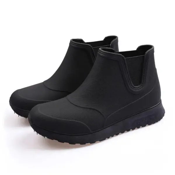 New Fashion Men's Rain Boots Rubber Boots Platform Ankle Boots 2025 Summer Slip on Couples Booties Men Work Shoes Botines Mujer - Image 7