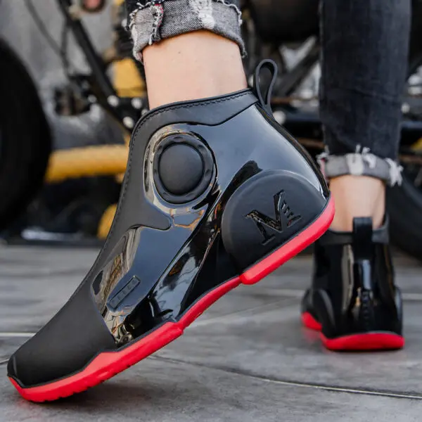 Men's Short Boots Rain Shoes Outdoor Rubber Waterproof Work Shoes Men Slip on Booties Car Wash Rubber Ankle Boots for Men 2024 - Image 9