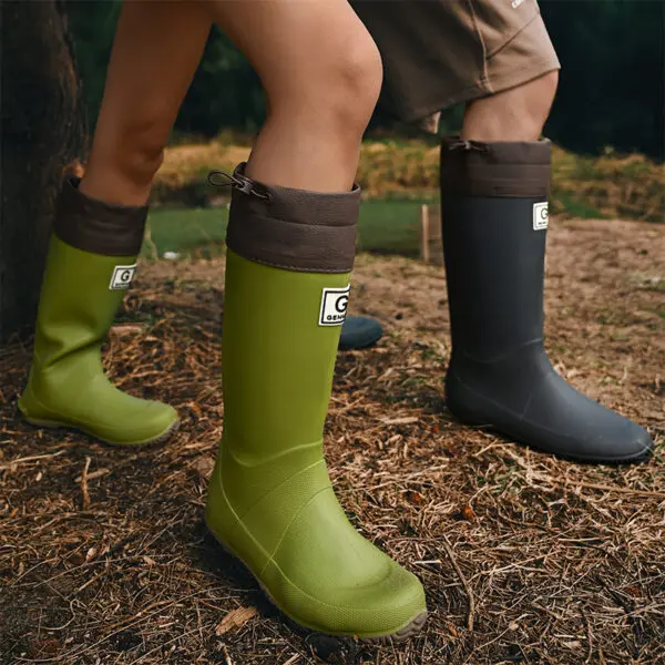 New Style Rain Boots and Rain Shoes: Long-cylinder and High-cylinder Water Shoes for Men and Women, Waterproof Rubber Shoes for