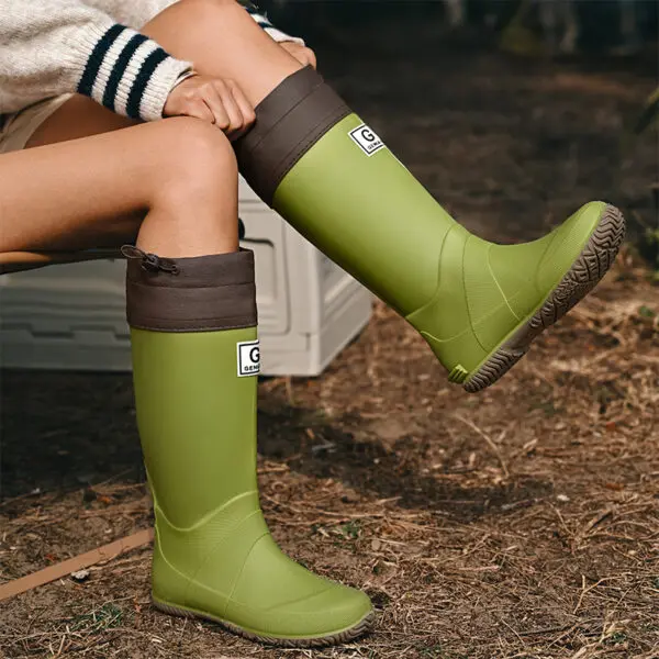 New Style Rain Boots and Rain Shoes: Long-cylinder and High-cylinder Water Shoes for Men and Women, Waterproof Rubber Shoes for - Image 4