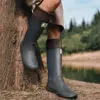 New Style Rain Boots and Rain Shoes: Long-cylinder and High-cylinder Water Shoes for Men and Women, Waterproof Rubber Shoes for - Image 6