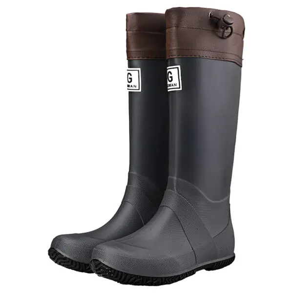 New Style Rain Boots and Rain Shoes: Long-cylinder and High-cylinder Water Shoes for Men and Women, Waterproof Rubber Shoes for - Image 7