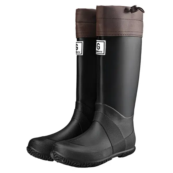New Style Rain Boots and Rain Shoes: Long-cylinder and High-cylinder Water Shoes for Men and Women, Waterproof Rubber Shoes for - Image 8