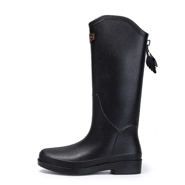 Women's Fashion Rain Boots Classic British Commuter Water Boots High Rubber Non-slip Boots Rain Boots Women - Image 4