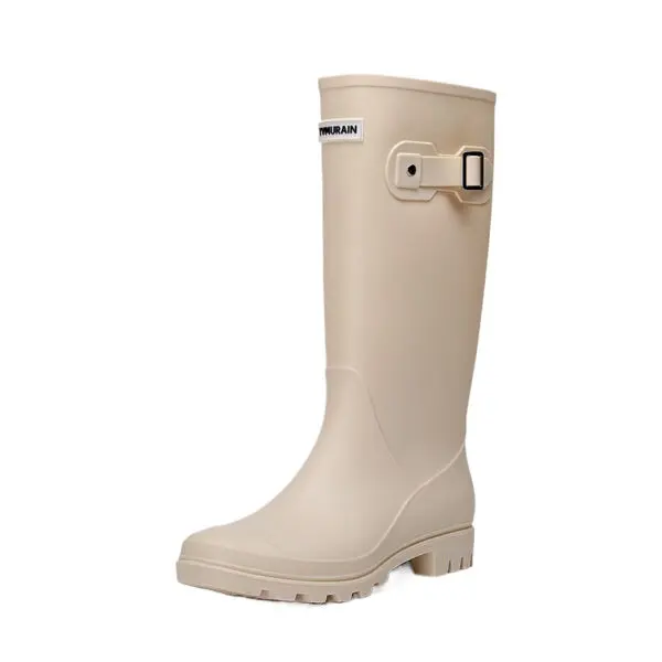 Ladies High Tube Rain Boots Women Rubber Shoes Women Waterproof Boots Rubber Boots for Women Waterproof Shoes Bota Pvc Feminina - Image 8