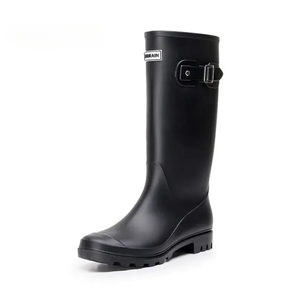 Ladies High Tube Rain Boots Women Rubber Shoes Women Waterproof Boots Rubber Boots for Women Waterproof Shoes Bota Pvc Feminina - Image 9