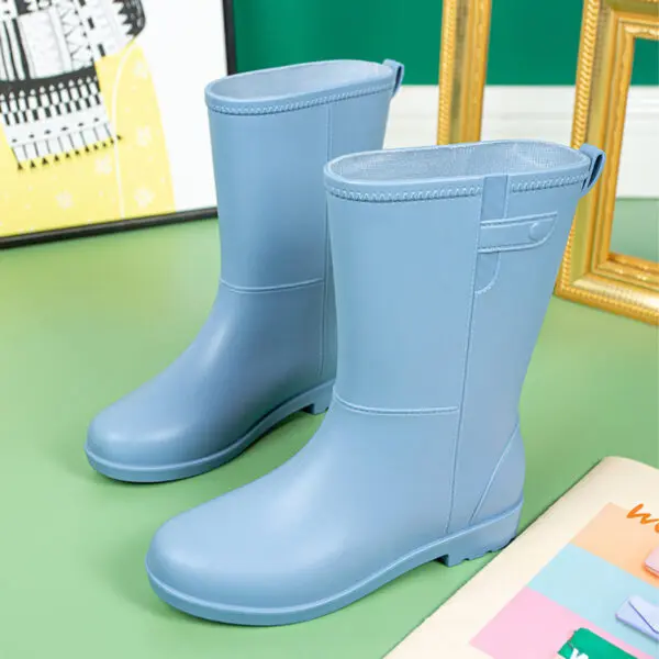 New Fashion Rain Boots for Women Non-slip Waterproof Winter Warm Shoes Outdoor Fishing Work Water Boots Wellies Size 36-42 - Image 4