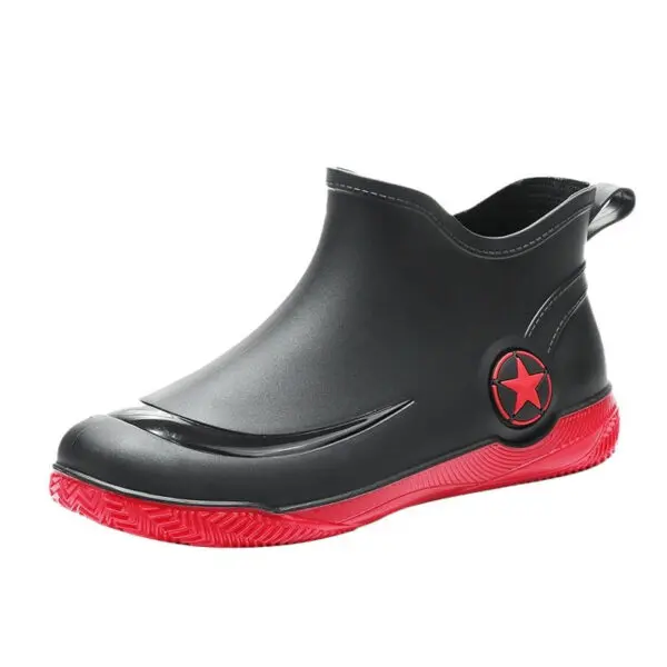 Rubber Boots for Men and Women Outdoor Waterproof Short Rain Boot - Image 4