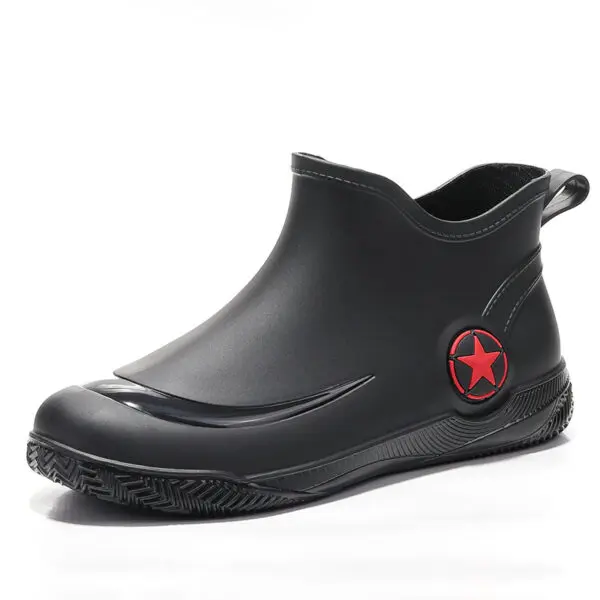 Rubber Boots for Men and Women Outdoor Waterproof Short Rain Boot - Image 5
