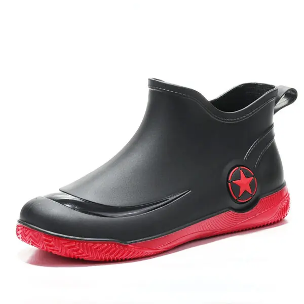 Rubber Boots for Men and Women Outdoor Waterproof Short Rain Boot - Image 6