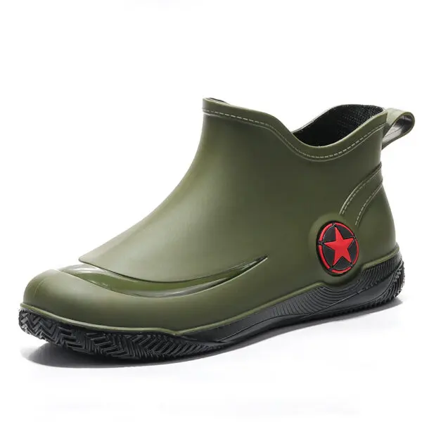 Rubber Boots for Men and Women Outdoor Waterproof Short Rain Boot - Image 7
