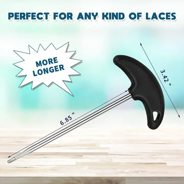 Shoe Lace Tightner Stainless Steel Plastic Hockey Skate Tightener Portable Pullers Ice Roller Tool for Ice-Skates Figure-Skates - Image 2