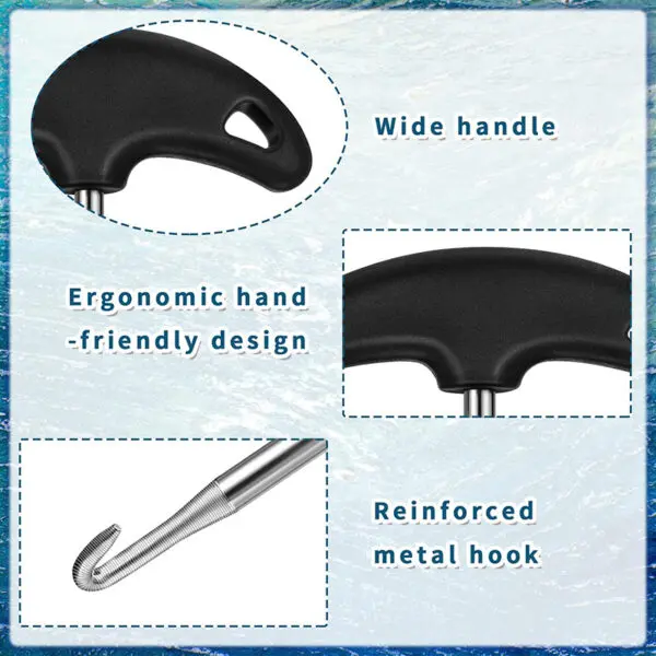 Shoe Lace Tightner Stainless Steel Plastic Hockey Skate Tightener Portable Pullers Ice Roller Tool for Ice-Skates Figure-Skates - Image 3