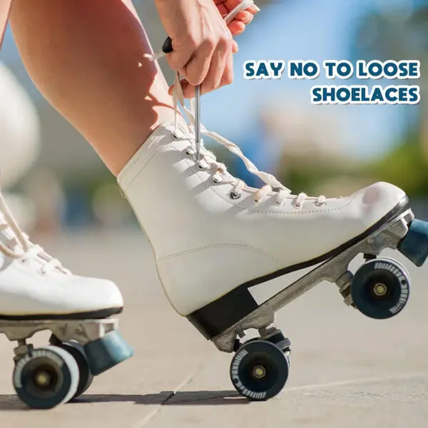 Shoe Lace Tightner Stainless Steel Plastic Hockey Skate Tightener Portable Pullers Ice Roller Tool for Ice-Skates Figure-Skates - Image 6