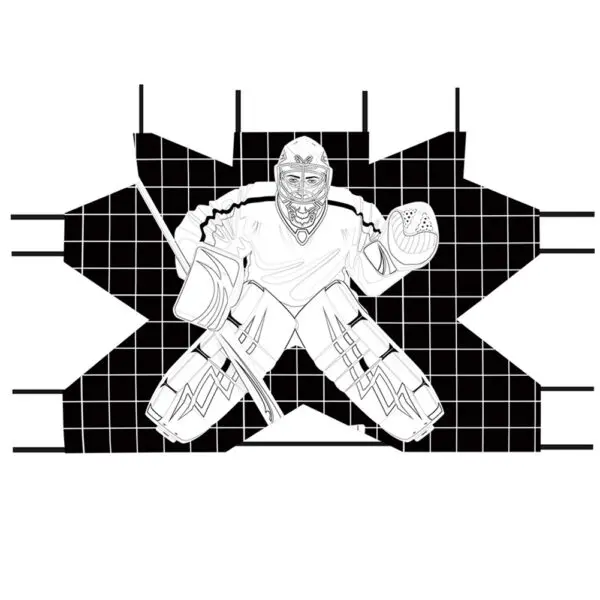 Hockey Goalie Shooting Target Street Hockey Net Goalie Target Hockey Goal Practice Target for Hockey Training - Image 2