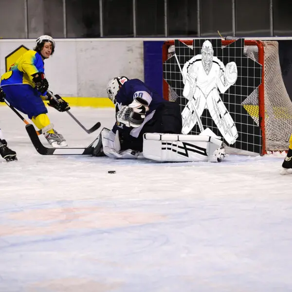 Hockey Goalie Shooting Target Street Hockey Net Goalie Target Hockey Goal Practice Target for Hockey Training - Image 4