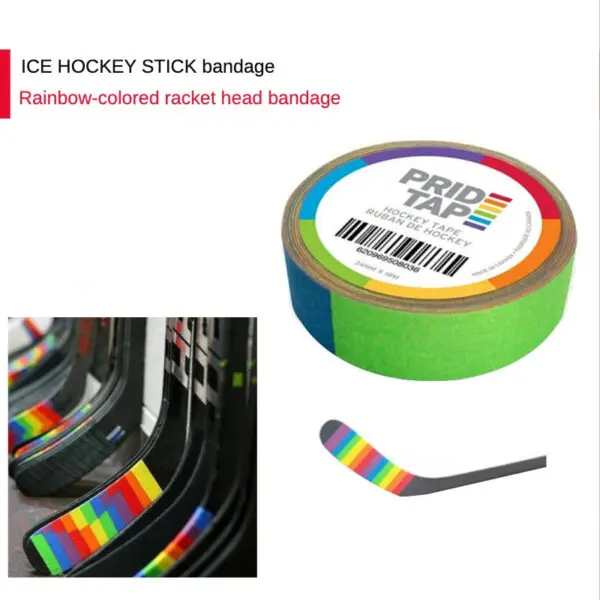 Ice Hockey Stick Tape Renfrew Ice Hockey Tape Ice Hockey Stick Racket Head Rod Body Rod Tail Rainbow Friction Tape - Image 2
