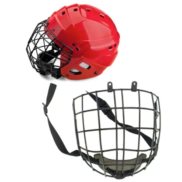 Full Face Protective Cage for Ice Hockey Helmets with Comfortable Chin Cup, Large Ice Hockey Helmets Full Face Mask Cage - Image 5